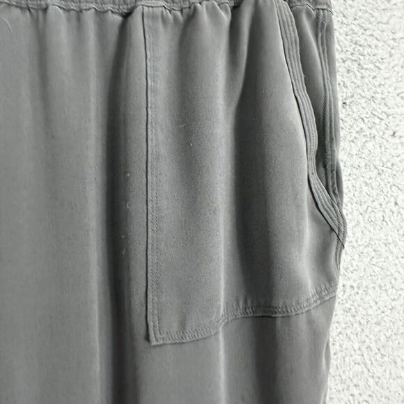peserico pants womens Italy 48 medium gray joggers cropped casual minimalist - Picture 4 of 9